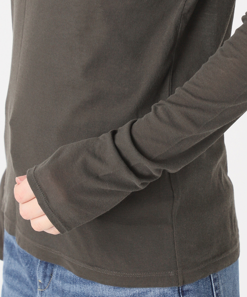 新品・タグ付き☆FRAMeWORK HTシアーロングTee　ブラウン ≪追加≫HTシアーロングTee3（Tシャツ／カットソー）｜FRAMeWORK