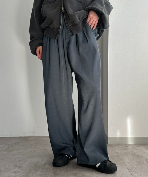 apres jour mignon(アプレジュールミニョン)の「カラーワイドパンツ【ZOZOTOWN限定アイテム】(その他パンツ・レディース・グリーン/ピンク/イエロー/ブラック/ネイビー・SMALL/X-LARGE/MEDIUM)」の3枚目の写真