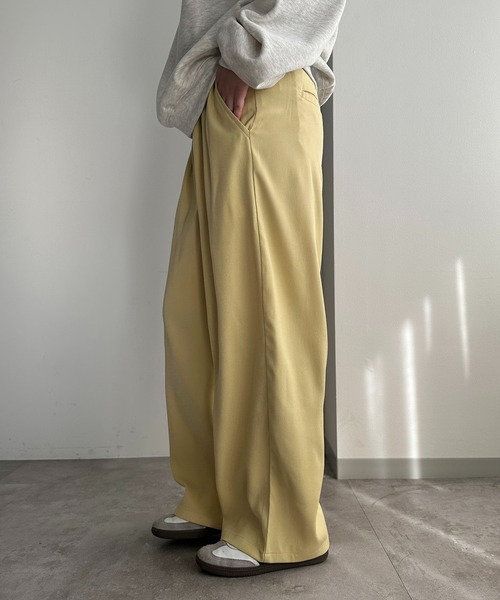 apres jour mignon(アプレジュールミニョン)の「カラーワイドパンツ【ZOZOTOWN限定アイテム】(その他パンツ・レディース・グリーン/ピンク/イエロー/ブラック/ネイビー・SMALL/X-LARGE/MEDIUM)」の18枚目の写真