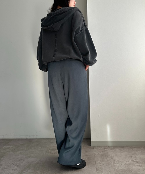 apres jour mignon(アプレジュールミニョン)の「カラーワイドパンツ【ZOZOTOWN限定アイテム】(その他パンツ・レディース・グリーン/ピンク/イエロー/ブラック/ネイビー・SMALL/X-LARGE/MEDIUM)」の15枚目の写真