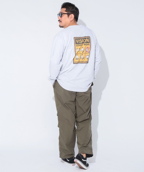 VISION STREET WEAR(ヴィジョンストリートウェア)の「VISION STREET WEAR (ヴィジョンストリートウェア) ゴーストサインボード バックプリント クルーネック 長袖 Tシャツ 5305701(Tシャツ/カットソー・メンズ・ホワイト/ブラック・5L/3L/4L)」の7枚目の写真