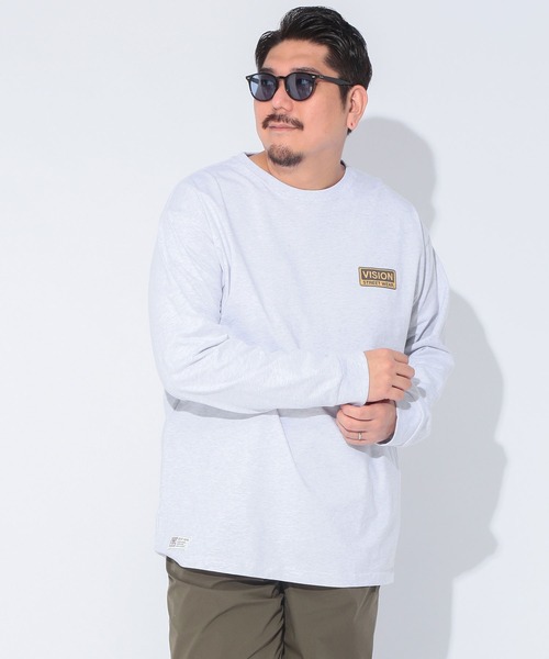 VISION STREET WEAR(ヴィジョンストリートウェア)の「VISION STREET WEAR (ヴィジョンストリートウェア) ゴーストサインボード バックプリント クルーネック 長袖 Tシャツ 5305701(Tシャツ/カットソー・メンズ・ホワイト/ブラック・5L/3L/4L)」の8枚目の写真