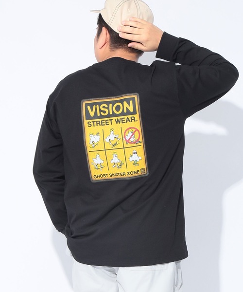 VISION STREET WEAR(ヴィジョンストリートウェア)の「VISION STREET WEAR (ヴィジョンストリートウェア) ゴーストサインボード バックプリント クルーネック 長袖 Tシャツ 5305701(Tシャツ/カットソー・メンズ・ホワイト/ブラック・5L/3L/4L)」の20枚目の写真