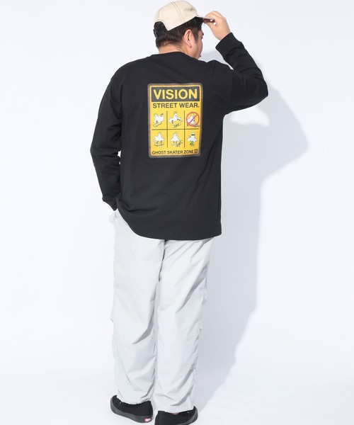 VISION STREET WEAR(ヴィジョンストリートウェア)の「VISION STREET WEAR (ヴィジョンストリートウェア) ゴーストサインボード バックプリント クルーネック 長袖 Tシャツ 5305701(Tシャツ/カットソー・メンズ・ホワイト/ブラック・5L/3L/4L)」の15枚目の写真