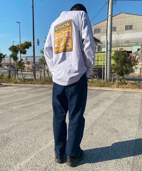 VISION STREET WEAR(ヴィジョンストリートウェア)の「VISION STREET WEAR (ヴィジョンストリートウェア) ゴーストサインボード バックプリント クルーネック 長袖 Tシャツ 5305701(Tシャツ/カットソー・メンズ・ホワイト/ブラック・5L/3L/4L)」の21枚目の写真