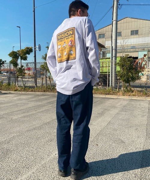 VISION STREET WEAR(ヴィジョンストリートウェア)の「VISION STREET WEAR (ヴィジョンストリートウェア) ゴーストサインボード バックプリント クルーネック 長袖 Tシャツ 5305701(Tシャツ/カットソー・メンズ・ホワイト/ブラック・5L/3L/4L)」の22枚目の写真