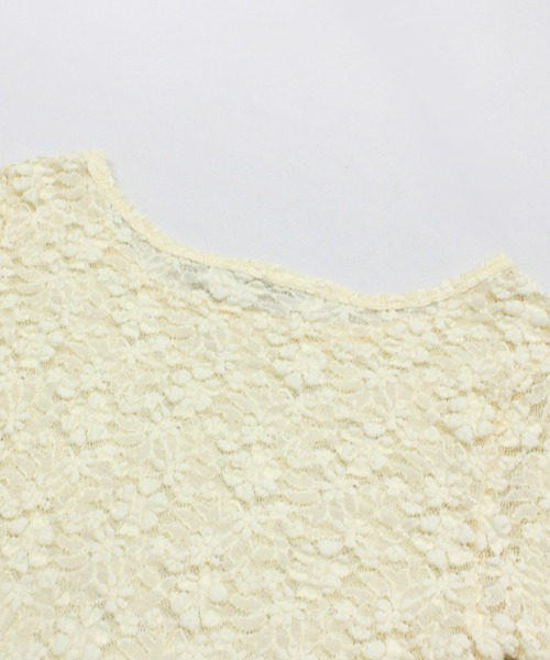 RNA（アールエヌエー）の「M2406 フラワージャガードシアーロンＴ（Tシャツ/カットソー・レディース・ホワイト/ブラック/ライトイエロー・MEDIUM）」の12枚目の写真