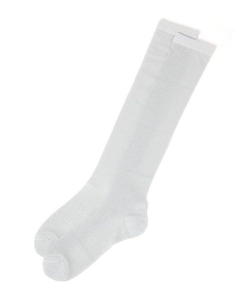 LOWRYS FARM（ローリーズファーム）の「ラメシアーハイソックス 288198（ソックス/靴下・レディース・ブラック/ブルー/グレー・FREE）」の2枚目の写真