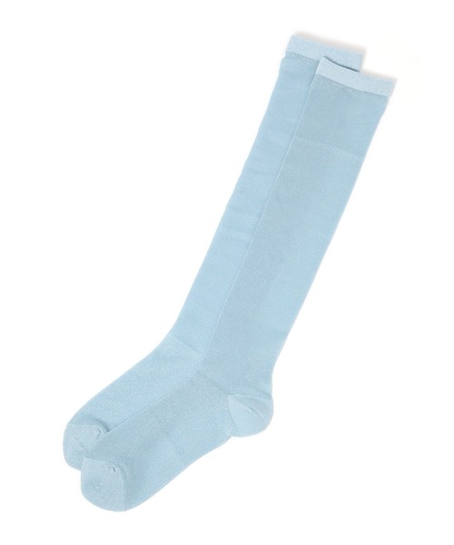 LOWRYS FARM（ローリーズファーム）の「ラメシアーハイソックス 288198（ソックス/靴下・レディース・ブラック/ブルー/グレー・FREE）」の3枚目の写真