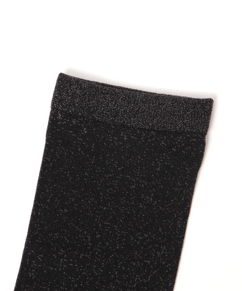 LOWRYS FARM（ローリーズファーム）の「ラメシアーハイソックス 288198（ソックス/靴下・レディース・ブラック/ブルー/グレー・FREE）」の4枚目の写真