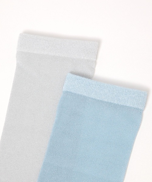 LOWRYS FARM（ローリーズファーム）の「ラメシアーハイソックス 288198（ソックス/靴下・レディース・ブラック/ブルー/グレー・FREE）」の7枚目の写真