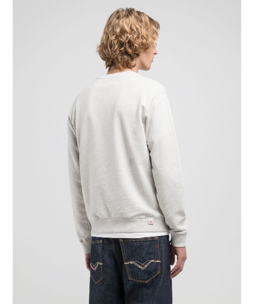 REPLAY（リプレイ）の「クルーネックコットンフリース（スウェット・メンズ・ミックスグレー・X-LARGE/MEDIUM/SMALL/LARGE）」の4枚目の写真