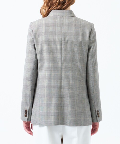 MACKINTOSH PHILOSOPHY（ﾏｯｷﾝﾄｯｼｭ ﾌｨﾛｿﾌｨｰ）の「【Retford(レットフォード)】グレンチェックブレザー（テーラードジャケット・レディース・グレー系その他・36/38/34）」の6枚目の写真