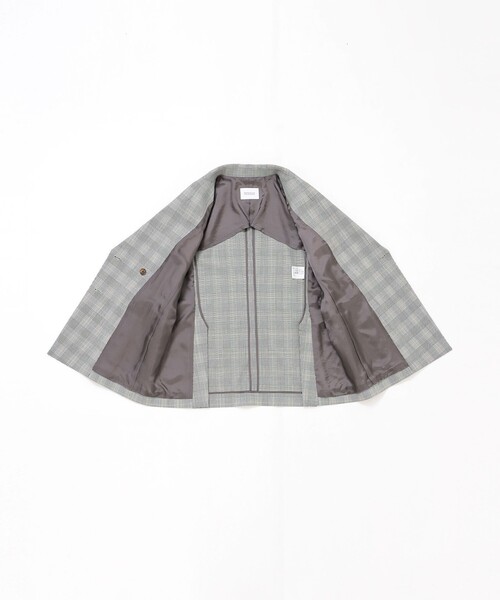 MACKINTOSH PHILOSOPHY（ﾏｯｷﾝﾄｯｼｭ ﾌｨﾛｿﾌｨｰ）の「【Retford(レットフォード)】グレンチェックブレザー（テーラードジャケット・レディース・グレー系その他・36/38/34）」の3枚目の写真