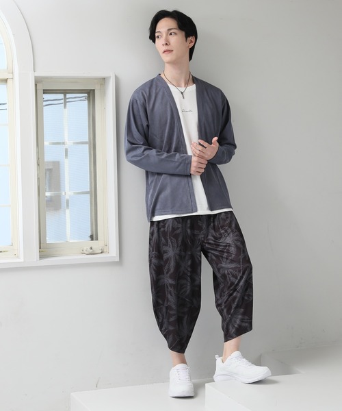 TopIsm（トップイズム）の「【2025】アンサンブル　長袖カーディガン＆ロングTシャツ（カーディガン/ボレロ・メンズ・グレイッシュベージュ/ダークグレー/グレイッシュブルー・LL/L/M）」の22枚目の写真