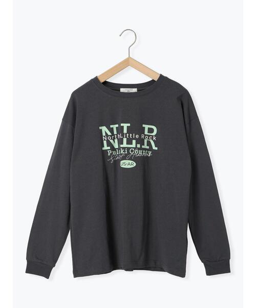 Samansa Mos2 blue(サマンサモスモスブルー)の「◎ロゴロンT(Tシャツ/カットソー・レディース・オフホワイト/チャコールグレー/サックスブルー・F)」の20枚目の写真