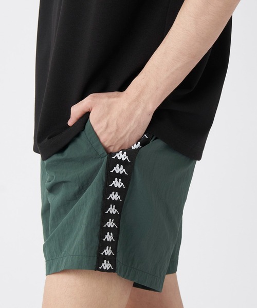 Kappa(カッパ)の「ナイロンショートパンツ (ユニセックス)(その他パンツ・メンズ・ブラック/グリーン・MEDIUM/LARGE/X-LARGE)」の3枚目の写真