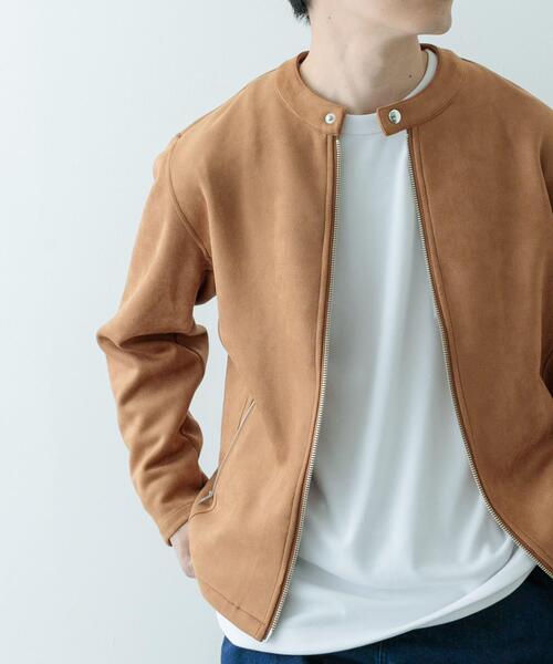 ITEMS URBANRESEARCH(アイテムズ アーバンリサーチ)の「F.S. シングルライダース ジャケット(ライダースジャケット・メンズ・ブラック/ライトブラウン・MEDIUM/LARGE)」の9枚目の写真