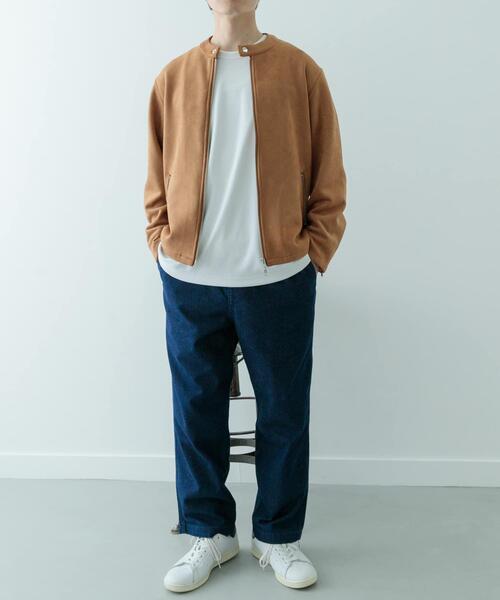 ITEMS URBANRESEARCH(アイテムズ アーバンリサーチ)の「F.S. シングルライダース ジャケット(ライダースジャケット・メンズ・ブラック/ライトブラウン・MEDIUM/LARGE)」の7枚目の写真