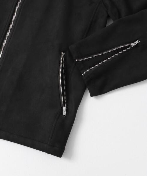 ITEMS URBANRESEARCH(アイテムズ アーバンリサーチ)の「F.S. シングルライダース ジャケット(ライダースジャケット・メンズ・ブラック/ライトブラウン・MEDIUM/LARGE)」の4枚目の写真
