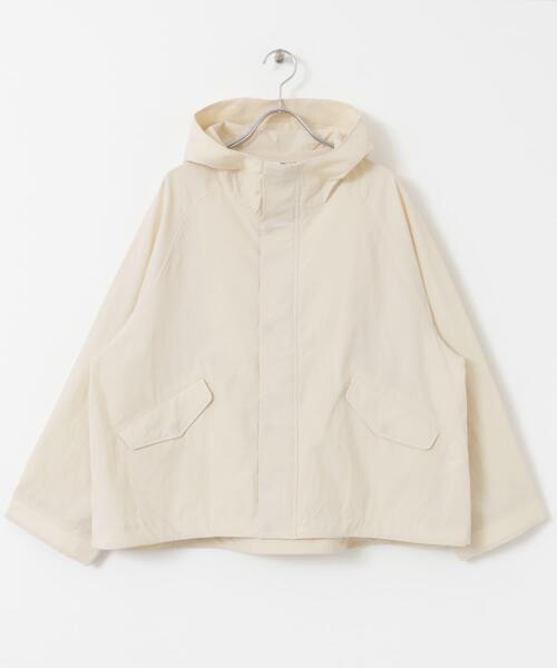 FORK&SPOON（フォークアンドスプーン）の「FORK&SPOON　フーディージャケット（マウンテンパーカー・レディース・アイボリー/スミクロ・1）」の10枚目の写真