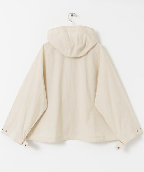 FORK&SPOON（フォークアンドスプーン）の「FORK&SPOON　フーディージャケット（マウンテンパーカー・レディース・アイボリー/スミクロ・1）」の14枚目の写真