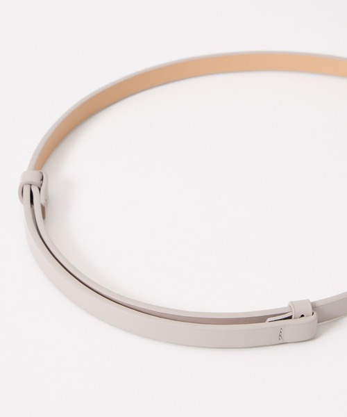 AIMER（エメ）の「パールバックルベルト（ベルト・レディース・ライトグレー/ベージュ/グレー・FREE）」の6枚目の写真