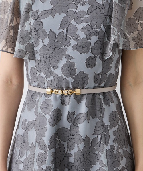 AIMER（エメ）の「パールバックルベルト（ベルト・レディース・ライトグレー/ベージュ/グレー・FREE）」の8枚目の写真