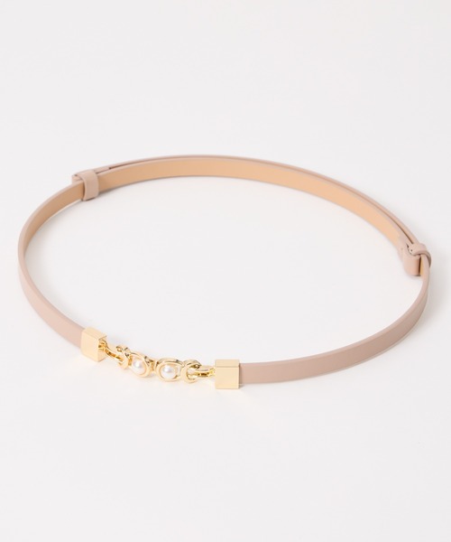 AIMER（エメ）の「パールバックルベルト（ベルト・レディース・ライトグレー/ベージュ/グレー・FREE）」の11枚目の写真