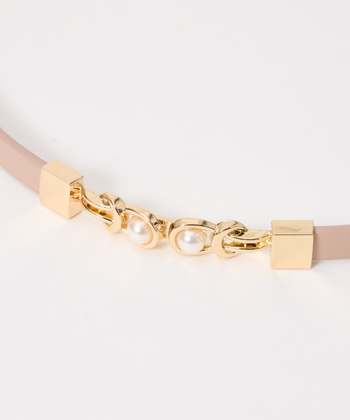 AIMER（エメ）の「パールバックルベルト（ベルト・レディース・ライトグレー/ベージュ/グレー・FREE）」の12枚目の写真