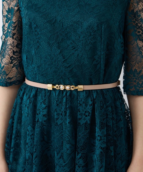 AIMER（エメ）の「パールバックルベルト（ベルト・レディース・ライトグレー/ベージュ/グレー・FREE）」の15枚目の写真