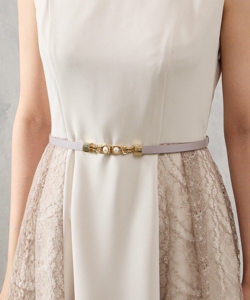 AIMER（エメ）の「パールバックルベルト（ベルト・レディース・ライトグレー/ベージュ/グレー・FREE）」の20枚目の写真