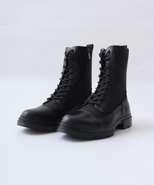 Dedes(デデス)の「Dedes チャンキーソール コンバットブーツ(ブーツ・メンズ・ブラック・41/42/40/43/44)」の2枚目の写真