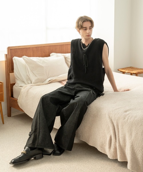 Forte（フォルテ）（フォルテ）の「【Wrangler×Forte】West Side Modern Cargo Denim Pants/ウエストサイドモダンカーゴデニムパンツ（デニムパンツ・メンズ・ブラック/ブラウン・MEDIUM/LARGE）」の11枚目の写真