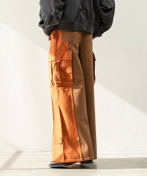 Forte（フォルテ）（フォルテ）の「【Wrangler×Forte】West Side Modern Cargo Denim Pants/ウエストサイドモダンカーゴデニムパンツ（デニムパンツ・メンズ・ブラック/ブラウン・MEDIUM/LARGE）」の14枚目の写真