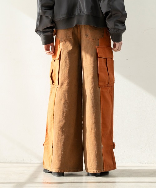 Forte（フォルテ）（フォルテ）の「【Wrangler×Forte】West Side Modern Cargo Denim Pants/ウエストサイドモダンカーゴデニムパンツ（デニムパンツ・メンズ・ブラック/ブラウン・MEDIUM/LARGE）」の15枚目の写真