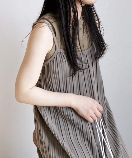 reca（レカ）の「カップ付きアメスリタンク（タンクトップ・レディース・キナリ/ブルー系その他/オリーブ/ライトピンク/ブラック/トップグレー/オフホワイト・FREE）」の12枚目の写真