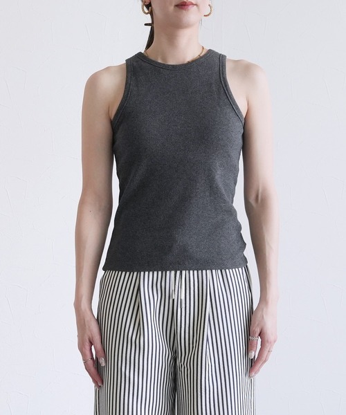 reca（レカ）の「カップ付きアメスリタンク（タンクトップ・レディース・キナリ/ブルー系その他/オリーブ/ライトピンク/ブラック/トップグレー/オフホワイト・FREE）」の19枚目の写真