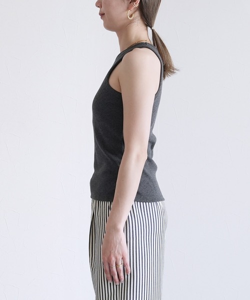 reca（レカ）の「カップ付きアメスリタンク（タンクトップ・レディース・キナリ/ブルー系その他/オリーブ/ライトピンク/ブラック/トップグレー/オフホワイト・FREE）」の20枚目の写真