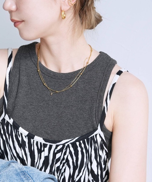 reca（レカ）の「カップ付きアメスリタンク（タンクトップ・レディース・キナリ/ブルー系その他/オリーブ/ライトピンク/ブラック/トップグレー/オフホワイト・FREE）」の10枚目の写真