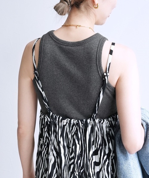 reca（レカ）の「カップ付きアメスリタンク（タンクトップ・レディース・キナリ/ブルー系その他/オリーブ/ライトピンク/ブラック/トップグレー/オフホワイト・FREE）」の11枚目の写真