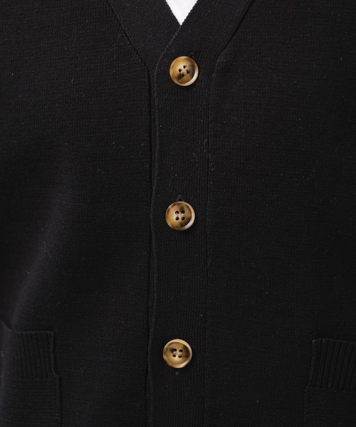 GEVACO(ゲバコ)の「【GEVACO】前開きベスト(ニット/セーター・レディース・ブラック/アイボリー/グレー・SMALL/LARGE/MEDIUM)」の5枚目の写真