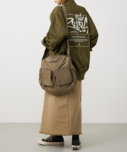 RODEO CROWNS WIDE BOWL（ロデオクラウンズワイドボウル）の「POCKETショルダーバッグ（ショルダーバッグ・レディース・ブラック/カーキ/レッド・FREE）」の15枚目の写真