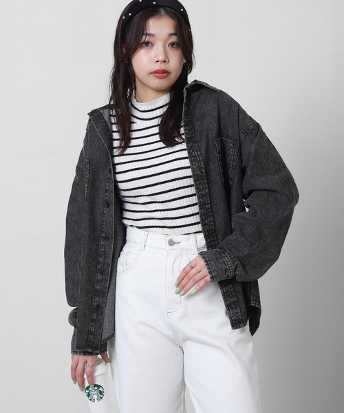 ZIP FIVE(ジップファイブ)の「【CORISCO】 デニム ケミカル ワーク ロングスリーブ シャツ / 長袖(シャツ/ブラウス・メンズ・インディゴブルー/ブラック・MEDIUM/LARGE/X-LARGE)」の22枚目の写真