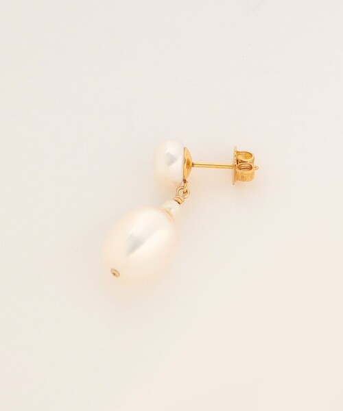 セール】＜mounir＞PEARL DROP EARRINGS/ピアス（ピアス（両耳用