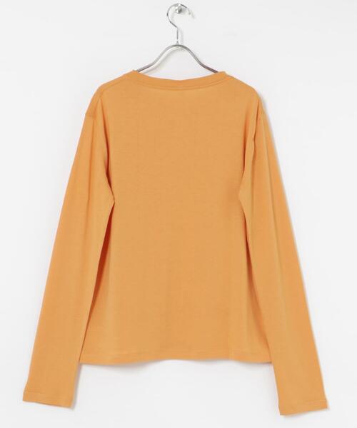 HAKUJI（ハクジ）の「HAKUJI　Cellulose cotton Long-Sleeve Pullover（Tシャツ/カットソー・レディース・オレンジ/ブラック/ホワイト/グリーン系その他・ONE）」の6枚目の写真