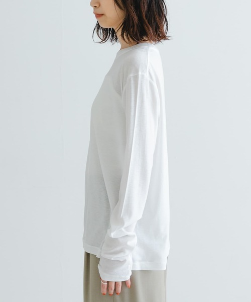 セール】HAKUJI Cellulose cotton Long-Sleeve Pullover（T