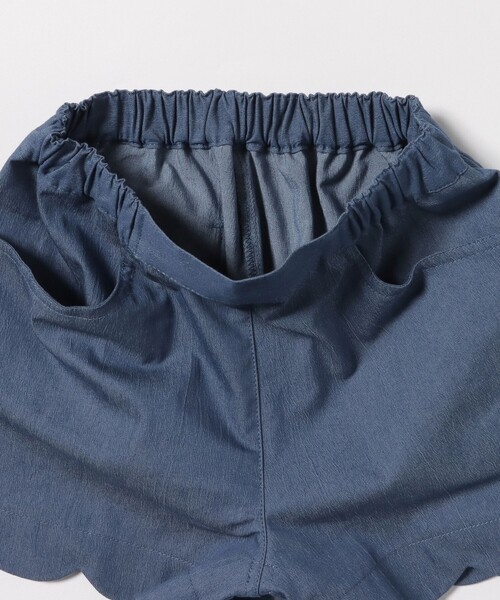 BEAMS mini（ビームスミニ）の「撥水 ワッシャー スカラップ ショートパンツ2025SS（90～150cm）（その他パンツ・キッズ・ベージュ/ブルー・90/100/110/130/120/140/150）」の20枚目の写真