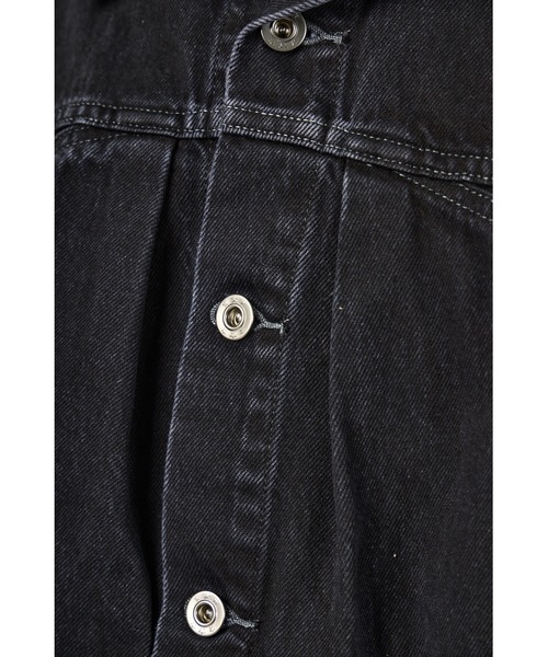 fireservice(ファイヤーサービス)の「Fire Service タックデザインジャケット(デニムジャケット・レディース・ブラック・0/1/2)」の8枚目の写真