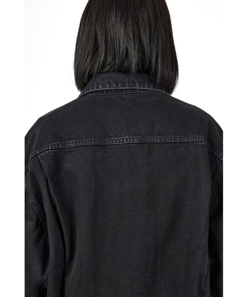 fireservice(ファイヤーサービス)の「Fire Service タックデザインジャケット(デニムジャケット・レディース・ブラック・0/1/2)」の11枚目の写真